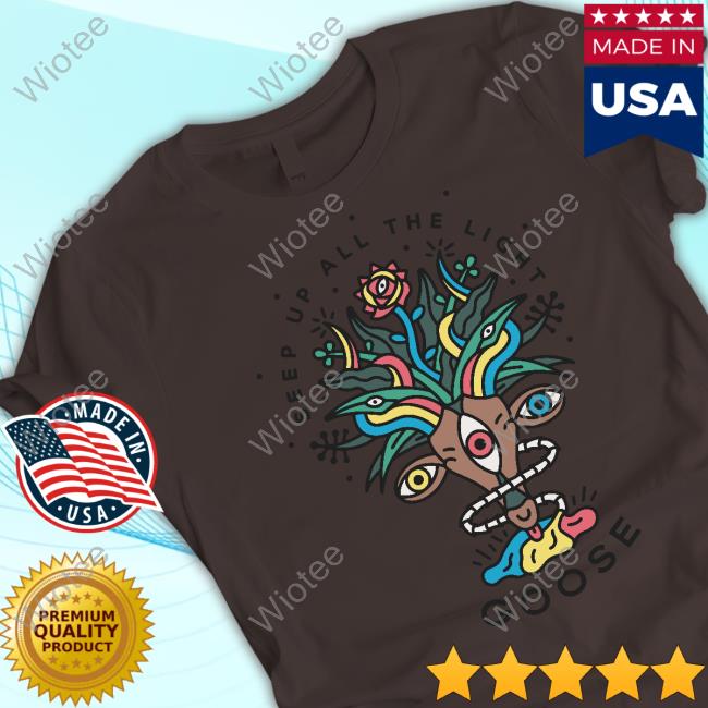 Official Goose The Band Merch Seep Up All The Light Stag Crewneck Seep Up Stag Crewneck