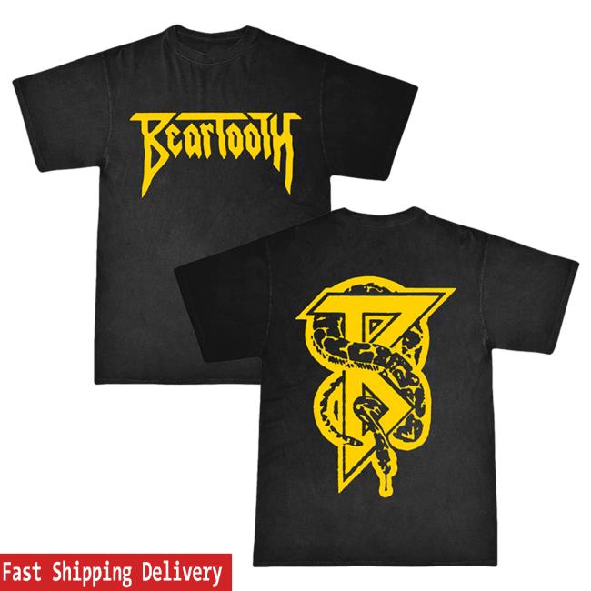 Official Beartooth Merch Beartooth Yellow Snake On My Back Popover Shirt