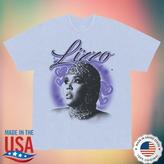 Official Lizzo Merch Store Shop Lizzo Special Hearts Airbrush T-Shirt