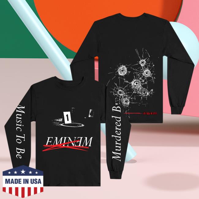 Eminem Slim Shady Clothing Shop Store Mtbmb Crime Scene Long Sleeve Shirt Black SlimShady Merch