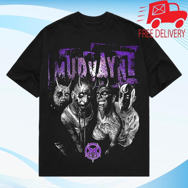 Official Mudvayne Merch Mud Vayne Mutatis Purple Top Shirt