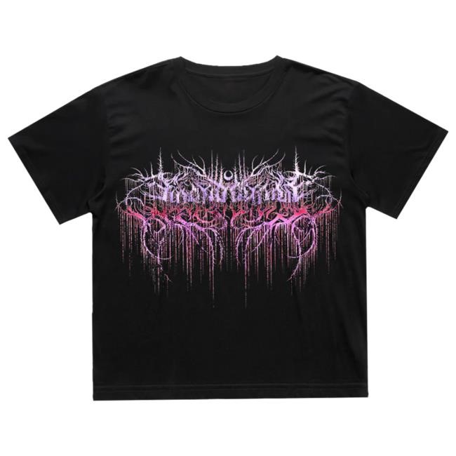 Lorna Shore Chromed Womens Crop Top Tshirt Lorna Shore Official Merch Store Lorna Shore Chromed Womens Crop Top Tees Lorna Shore Official Merch Store