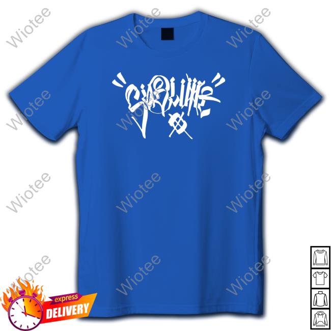 Official Sublime X Chaz Script Tee Shirt - Black Official Sublime X Chaz Script Hot Shirt - Black