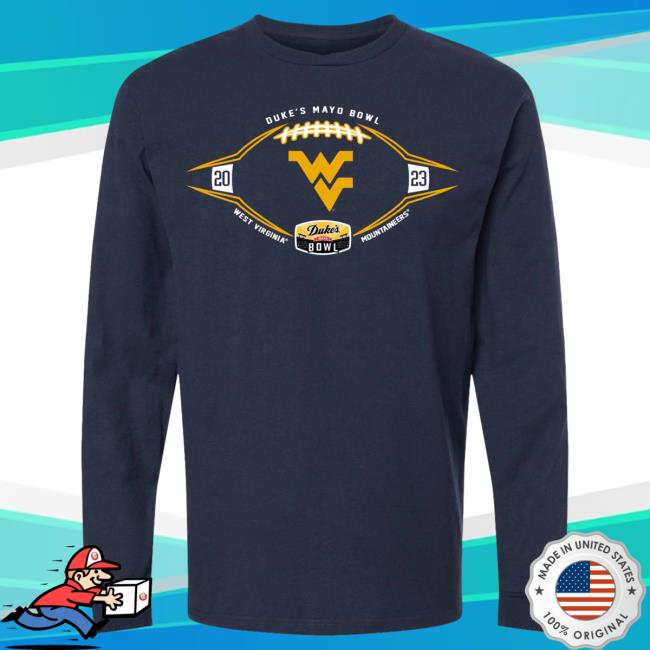 Official Duke's Mayo Bowl Merch Store 2023 Duke's Mayo Bowl West Virginia Long Sleeve Tees