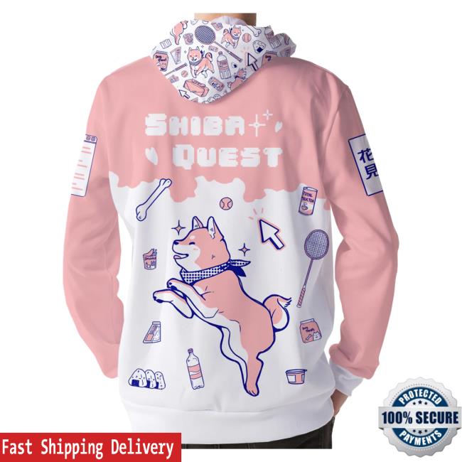Official Vapor95 Clothing Store Shiba Quest Tshirt 3D All Over Print Official Vapor95 Clothing Store Shiba Quest Hoodies 3D All Over Print