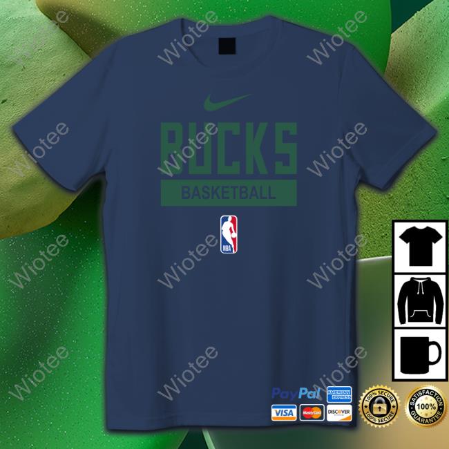 Nba Milwaukee Bucks Practice T-Shirt Official Nba Milwaukee Bucks Practice Tee