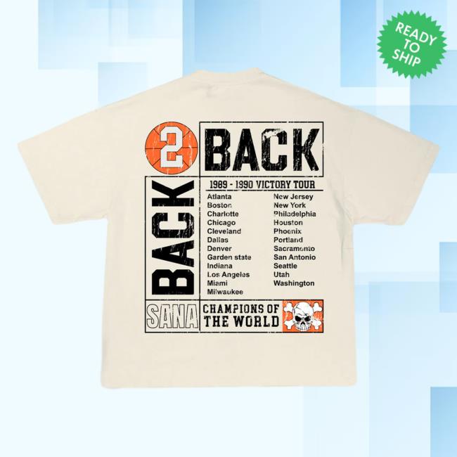 Official Sana Detroit Red Wings Sana Detroit Bad Boys Back 2 Back Shirt 2024 - Cream