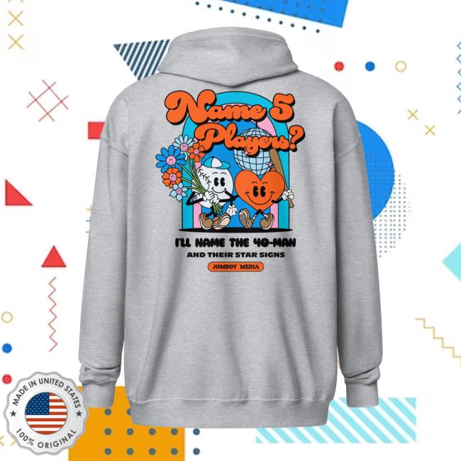 Jomboy Media Official Shop Name 5 Players Zip Hoodie Jomboy Media Official Shop Name 5 Players Zip Hoodie