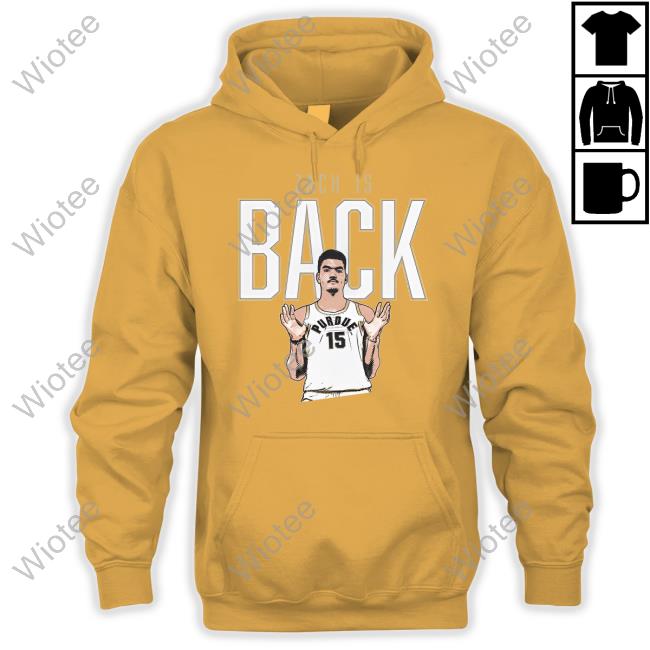 The Purdue Nil Store Zach Edey Zach Is Back Shirt Official The Purdue Nil Store Zach Edey Zach Is Back Tee