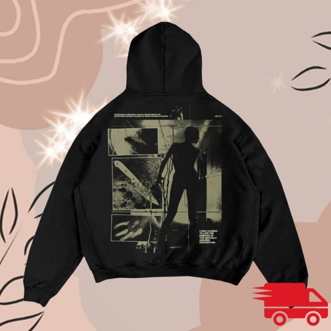 Hurt You Black Zip Up Hooded Sweatshirt Spirit Box