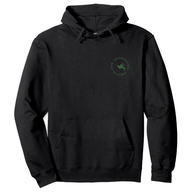 Jennifer Lopez Hummingbird Logo Hoodie Sweatshirt