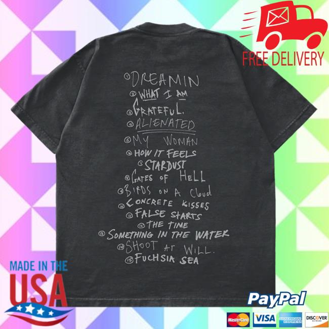 Zayn Malik Room Under The Stairs Tracklist T-Shirts Zayn Malik Shop Zayn Store Merch Room Under The Stairs Tracklist T-Shirt
