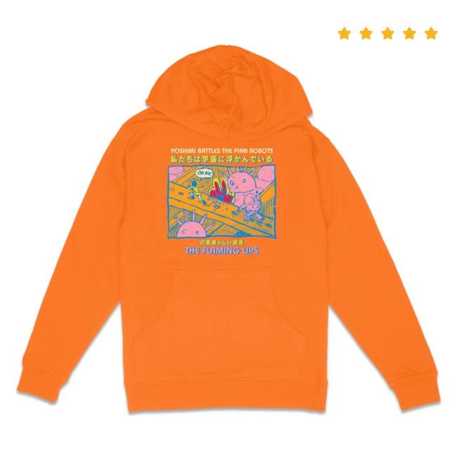 Official The Flaming Lips Merch Shop Yoshimi Long Sleeve Hoodie