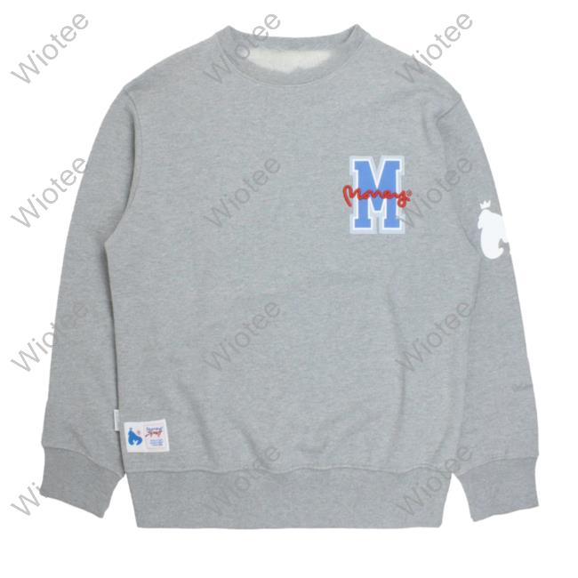 Official Money Clothing Big M Crewneck Gray Melange