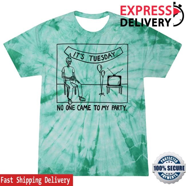 Official Drew Gooden Merch Store It's Tuesday Mint Tie Dye Attractive Shirt