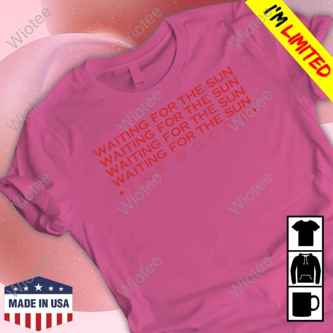 Waiting For The Sun Cascading The Doors Tee Shirt The Doors Store Waiting For The Sun Cascading The Doors Shirt