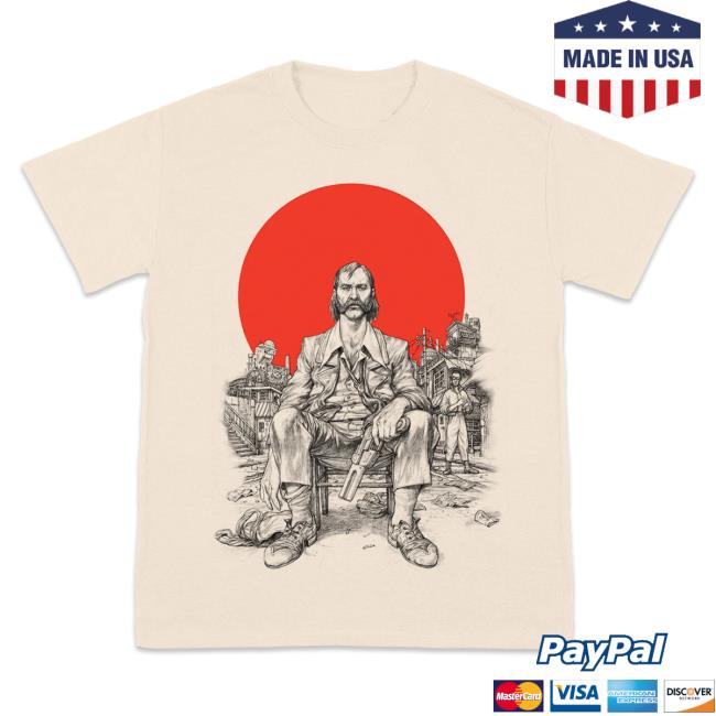 Official Disco Elysium Merch Store Disco Elysium Tequila Sunset Natural T-Shirts Discoelysium Shop