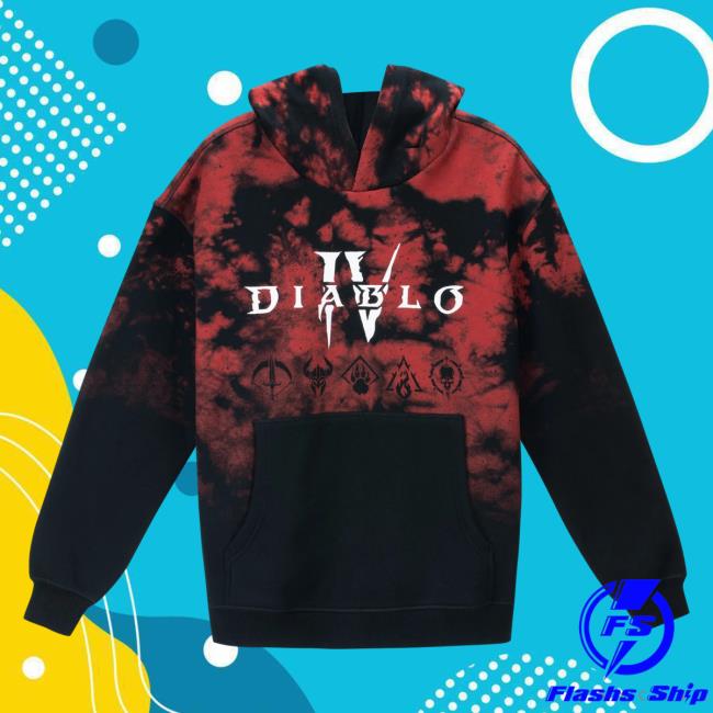 Diablo IV Tie-Dye Crewneck Sweatshirt