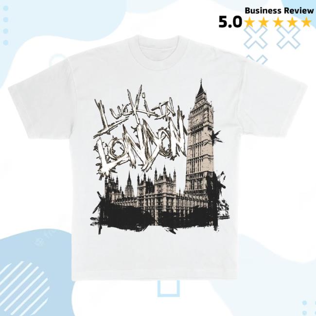 Official Sincerely Lucki in London White Tshirt SincerelyLucki Deadboylife