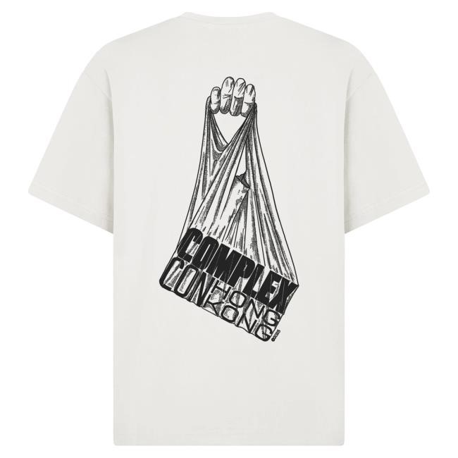 Official Complex Merch Store Shop Pas Une Marque Johnson Tsang x Pas Une Marque Shopping Bag Tshirt (White)
