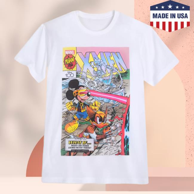 Official Disney Mickey Mouse and Friends – X-Men T Shirt – Disney 100
