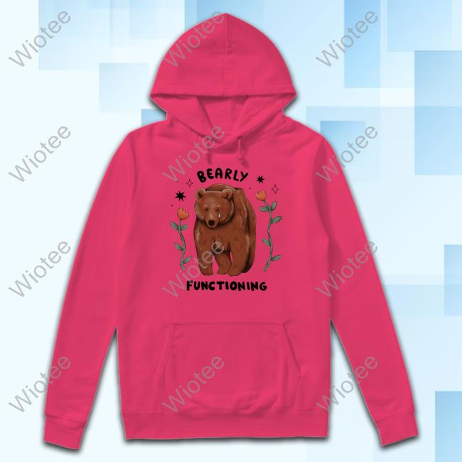 Beautiful Bastard Merch Bearly Functioning Blue Hoodie