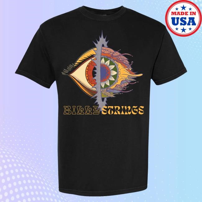 Official Billy Strings Merch Store Split Eye Shirt (Pedro Correa)