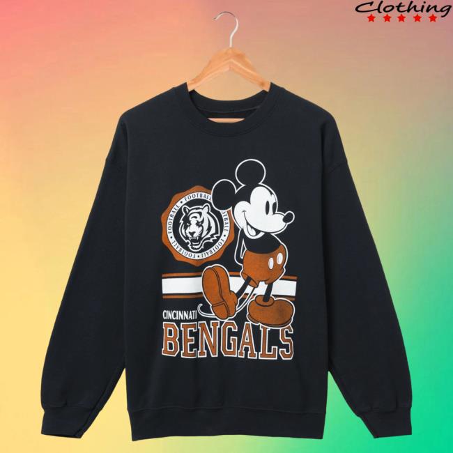 Official Junk Food Clothing Shop Junkfoodclothing Bengals Mickey Crewneck Sweatshirt Junk Food Store Shop