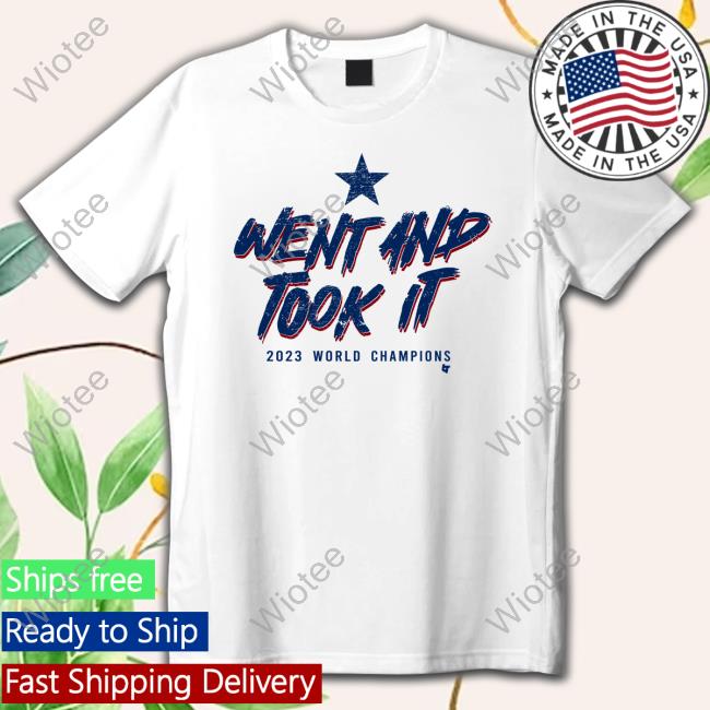 Breaking T Texas Baseball: Went And Took It T Shirt Official Breaking T Texas Baseball: Went And Took It Tee