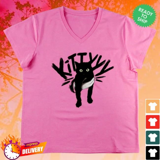Minimal CaseOh Game Kitty Women's V-Neck Light Pink Logo