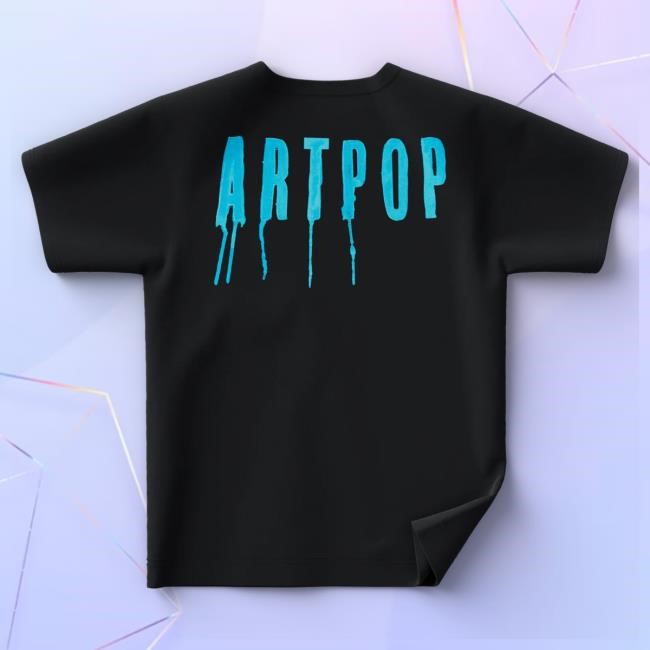 ARTPOP Marker Collage Mask Shirt Lady Gaga Merch Shop ARTPOP Marker Collage Mask Tee Shirt Lady Gaga Merch Shop