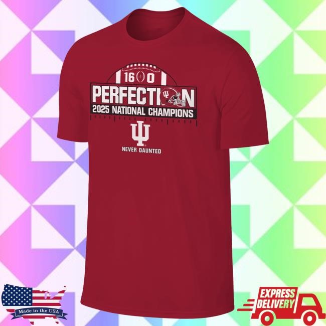 NCAA Football Indiana Hoosiers 2025 Schedule Victory Shirt Official Indiana Hoosiers NCAA Football Perfect Season Record Top