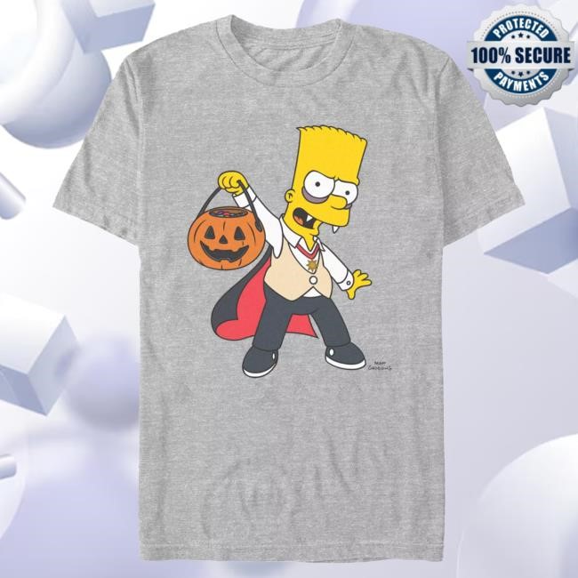 Official Disney Bart Simpson as Dracula Halloween Shirts for Adults – The Simpsons Official Disney Bart Simpson as Dracula Halloween Tees for Adults – The Simpsons