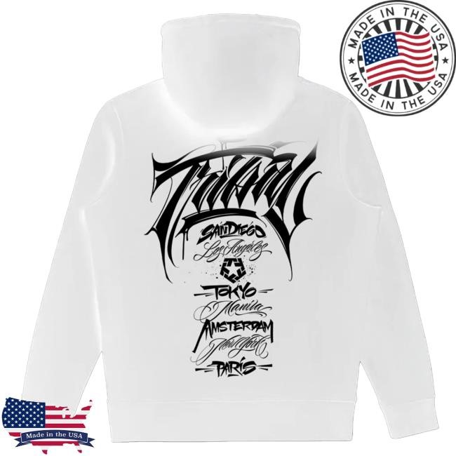 Official Tribal Gear Cities - Black Men's Popover Hoodie Tribal Streetwear