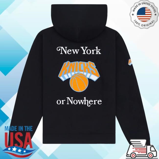 Official Msg Merch Store Shop New York Knicks NYON x Knicks Give and Go Black Attractive Hoodie