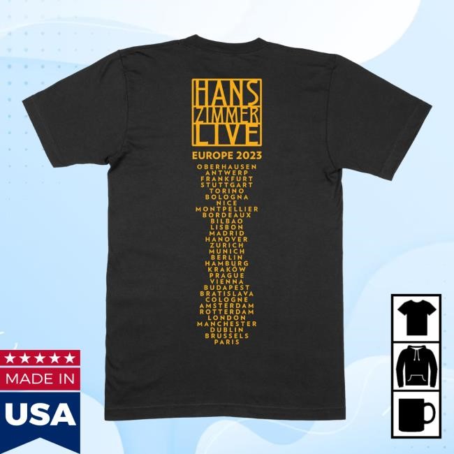 2023 Admat Black Tour Tee | Hans Zimmer Live