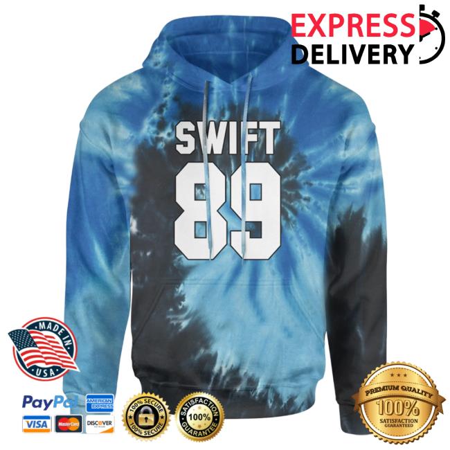Official Expression Tees Taylor Swift 89 Birth Year Music Fan Era Midnight Lover Unisex Crewneck Tie Dye Blue Ocean