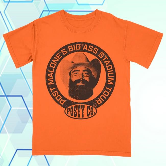 Official Post Malone Merch Circle Logo Tshirt PostMalone