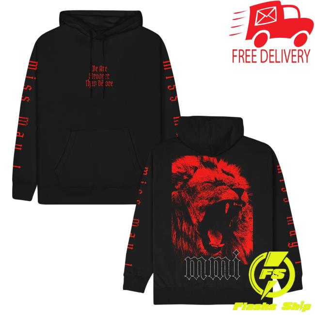 Official Merch Now Now Miss May I Red Lion Hoody MerchNow Official Merch Now Now Miss May I Red Lion Hooded Sweatshirt MerchNow