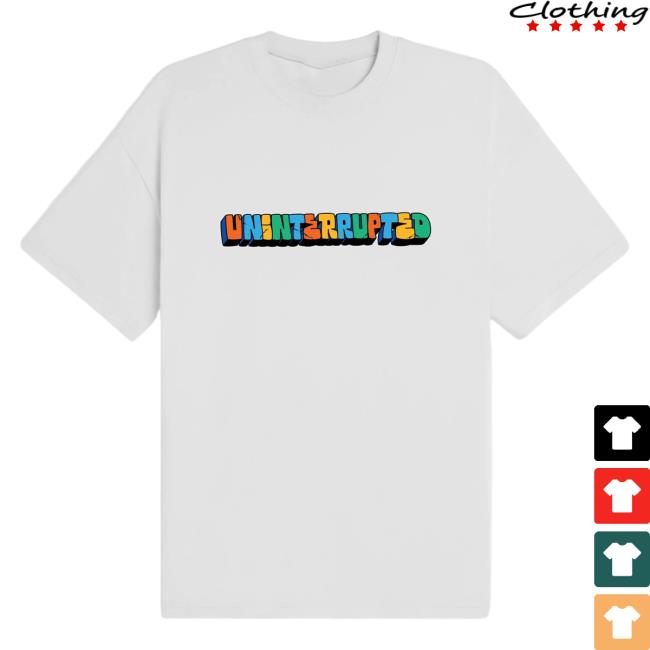 Official Maverick Carter Uninterrupted Clothing Store Shop Un Concrete New Shirt White Mavcarter