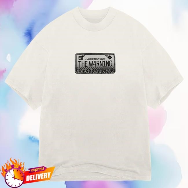 The Warning TW World Tour 2026 T-Shirt | Official Tour Graphic Everyday Essential The Warning TW World Tour 2026 T-Shirt Minimalist