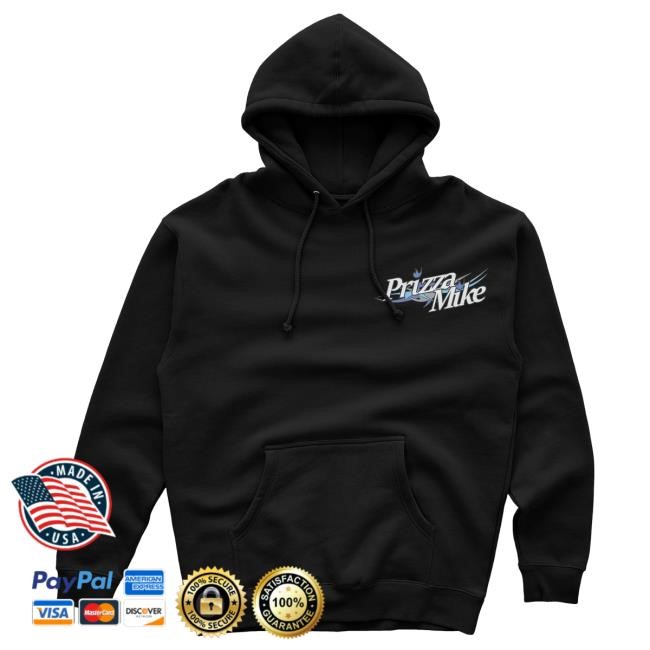 Official PrizzaMike Merch Surfs Up! Black Hooded Sweatshirt