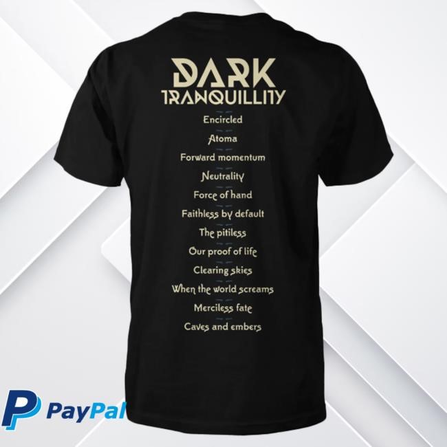 Official Dark Tranquillity Atoma Tshirt Official Dark Tranquillity Atoma Tees