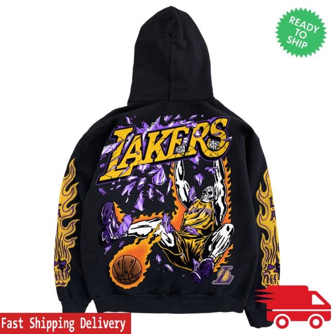 Lakers Slam Dunk Hoodie - Black | Warren Lotas Official NBA
