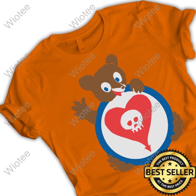 Official Alkaline Trio Merch Bear Heartskull Tee