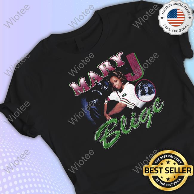Official Mary J Blige Throwback Black Shirts