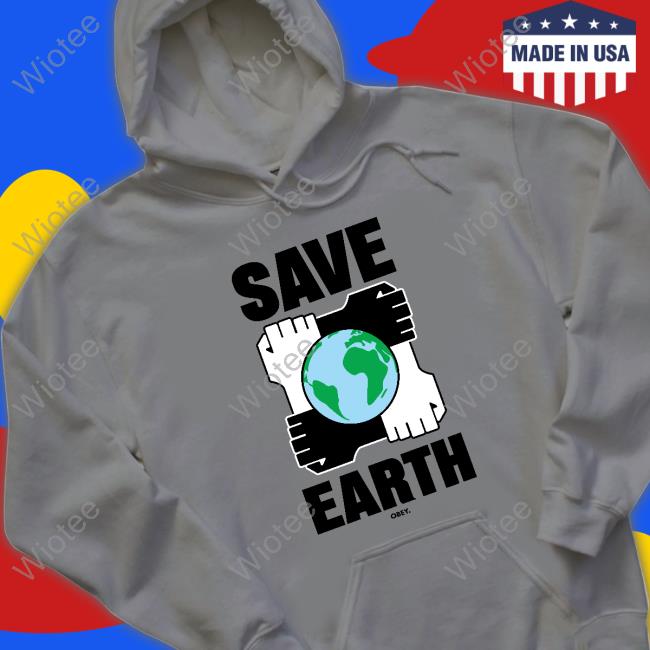Official Dogfish Menswear OBEY Save Earth Shirt Official Dogfish Menswear OBEY Save Earth Tee Shirt