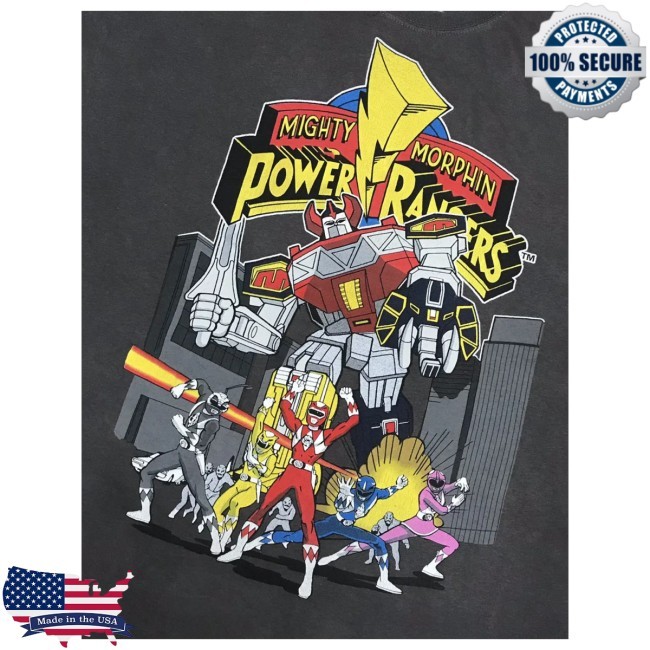 Vintage Power Rangers Mighty Morpin Cartoon Network Tees Shirt