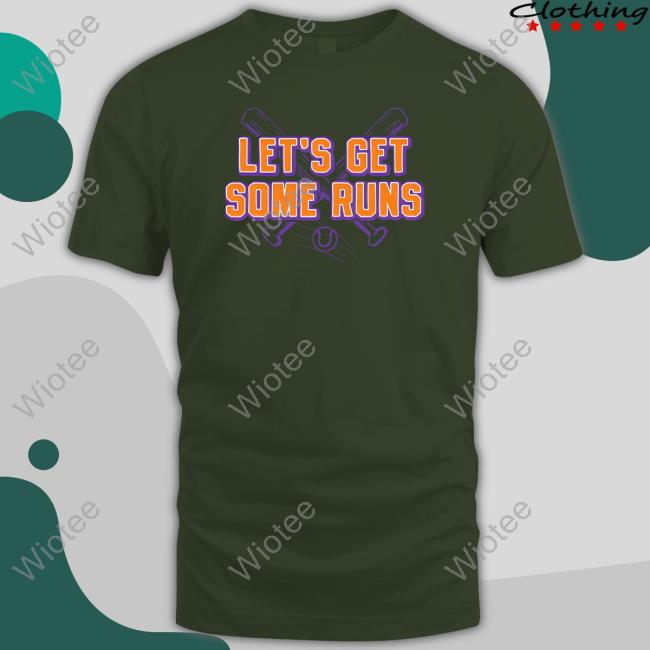 Barstool Sports Let's Get Some Runs Sweatshirt Barstool U Let's Get Some Runs T Shirt