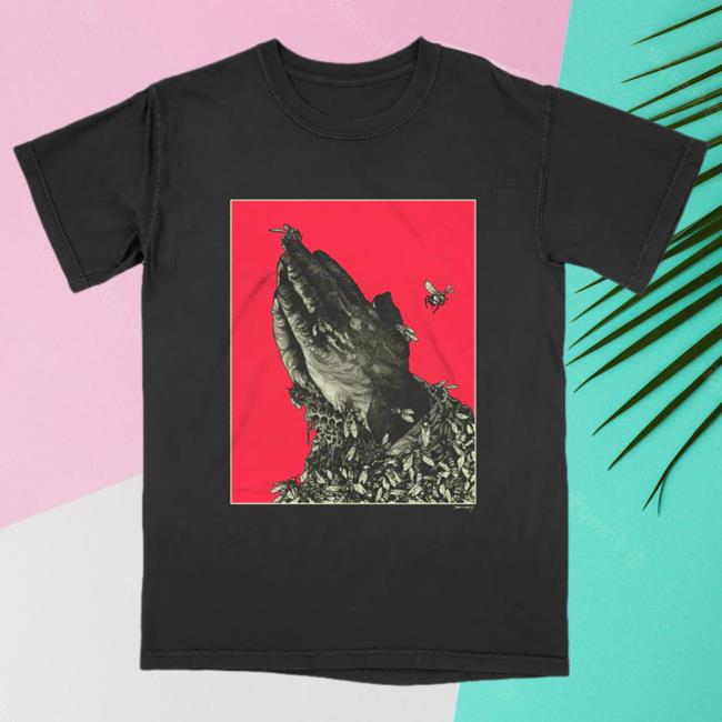 Official Death Wish Store Richey Beckett "Worker Bees" Premium Black Shirt New Deathwish Inc